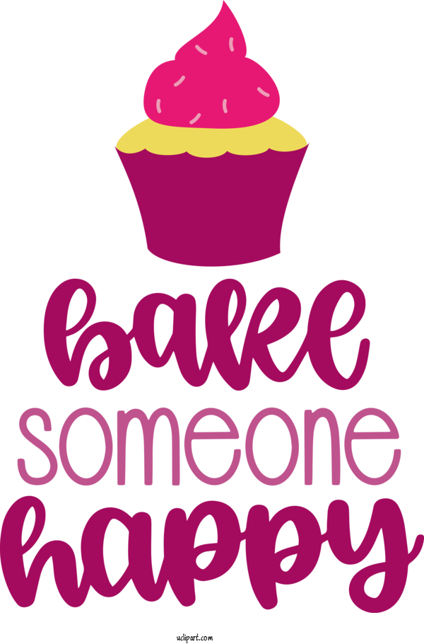 Free Food Design Logo Line For Cake Clipart Transparent Background