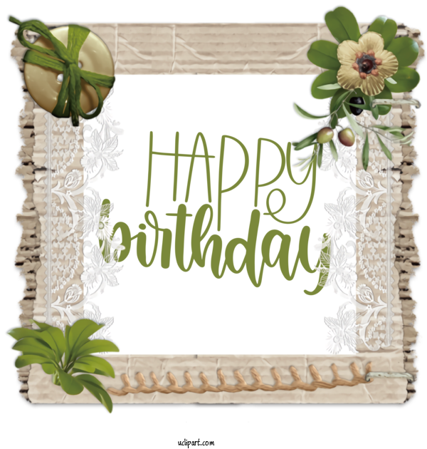 Free Occasions Picture Frame Corrugated Fiberboard Paper For Birthday Clipart Transparent Background