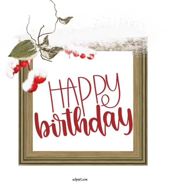 Free Occasions Greeting Card Floral Design Rectangle For Birthday Clipart Transparent Background