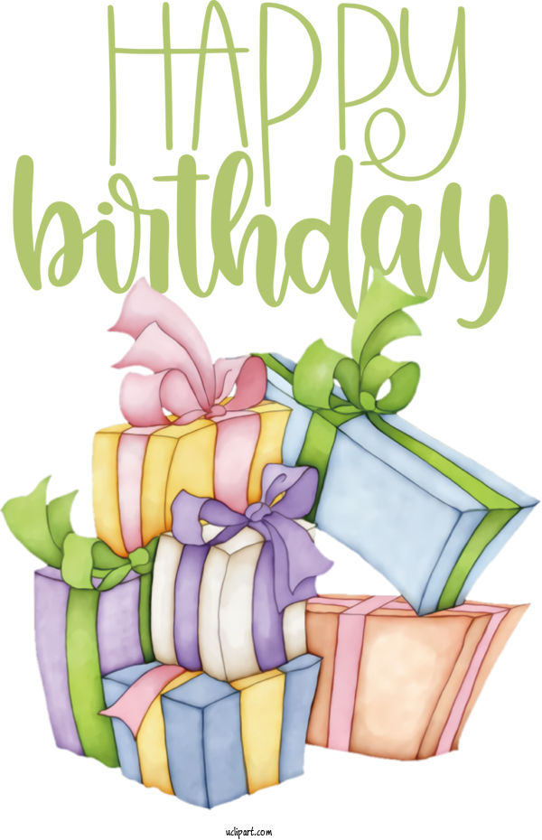 Free Occasions Birthday Greeting Card Gift For Birthday Clipart Transparent Background
