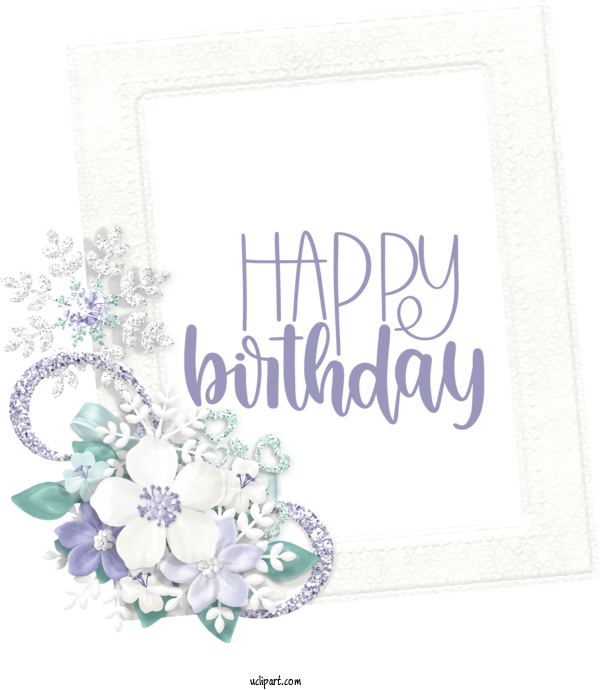 Free Occasions Floral Design Design Birthday For Birthday Clipart Transparent Background