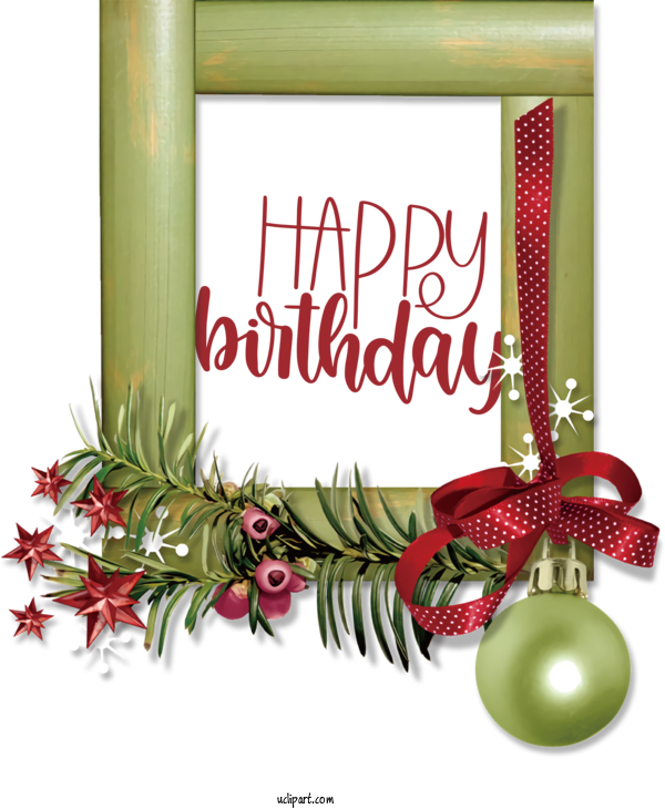 Free Occasions Christmas Day Christmas Decoration Christmas Ornament For Birthday Clipart Transparent Background