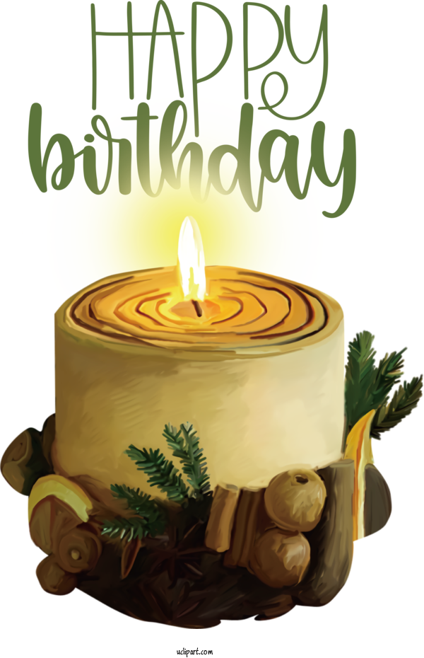 Free Occasions Candle Oil Lamp Candlestick For Birthday Clipart Transparent Background