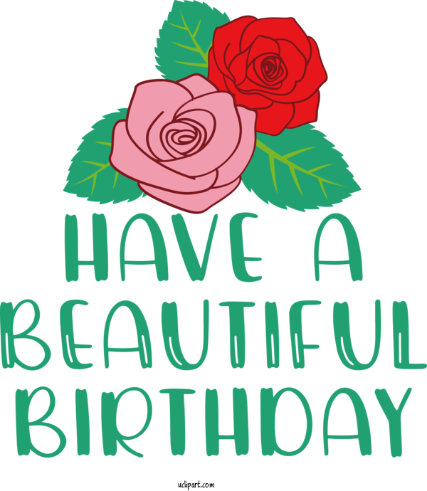 Free Birthday Floral Design Garden Roses Cut Flowers For Occasions Clipart Transparent Background