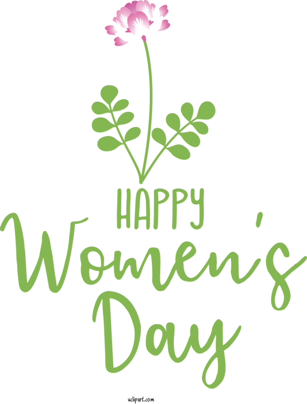 Free Holidays Plant Stem Leaf Logo For International Women's Day Clipart Transparent Background
