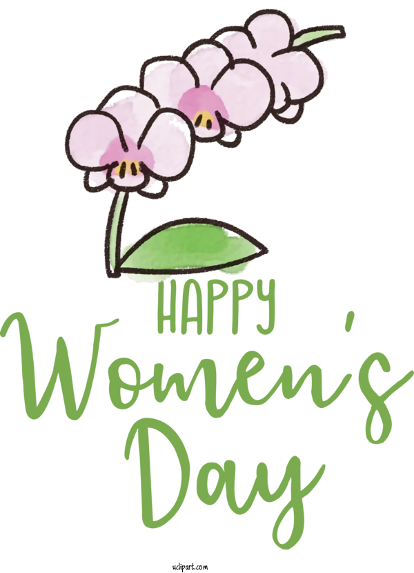 Free Holidays Cut Flowers Plant Stem Floral Design For International Women's Day Clipart Transparent Background