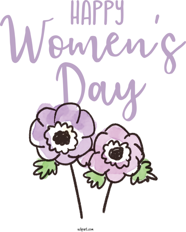 Free Holidays Drawing Design Floral Design For International Women's Day Clipart Transparent Background