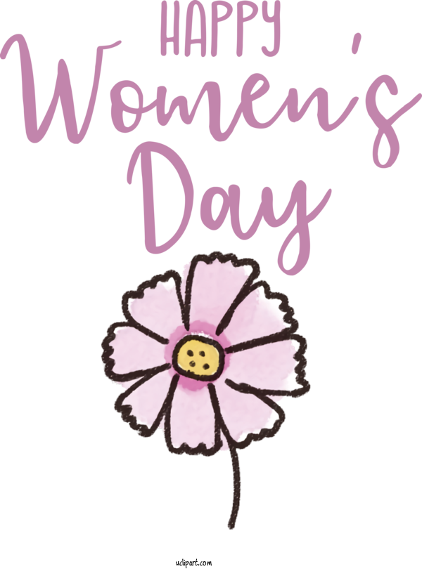 Free Holidays Cut Flowers Design Floral Design For International Women's Day Clipart Transparent Background