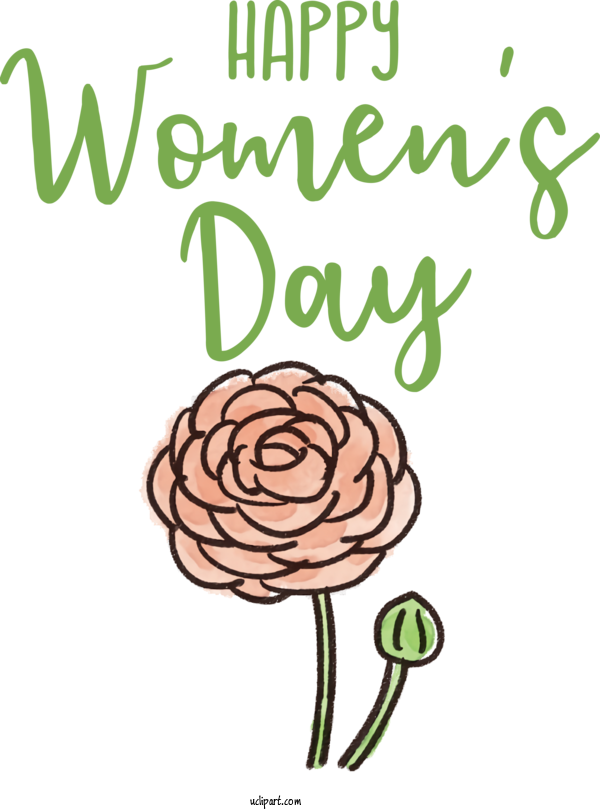 Free Holidays Floral Design Plant Stem Cut Flowers For International Women's Day Clipart Transparent Background