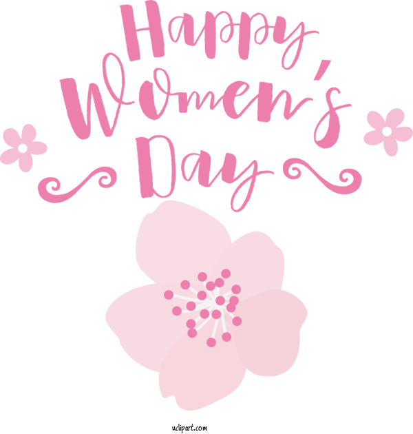 Free Holidays Floral Design Design Sticker For International Women's Day Clipart Transparent Background