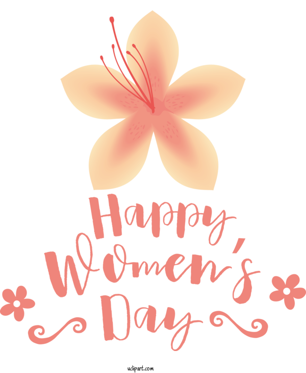 Free Holidays Flower Greeting Card Petal For International Women's Day Clipart Transparent Background