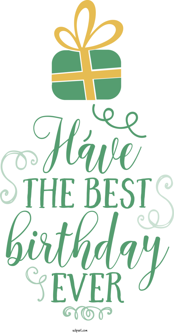 Free Occasions Logo Calligraphy Produce For Birthday Clipart Transparent Background