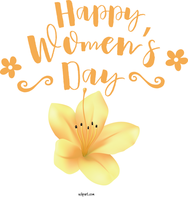 Free Holidays Cut Flowers Floral Design Greeting Card For International Women's Day Clipart Transparent Background