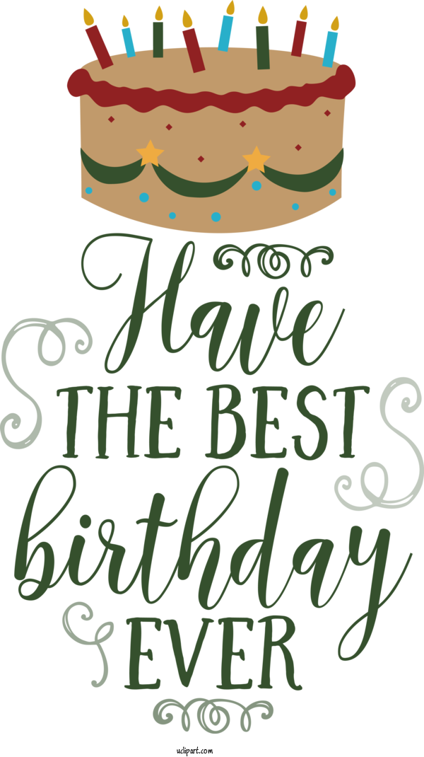Free Occasions Calligraphy Meter M For Birthday Clipart Transparent Background