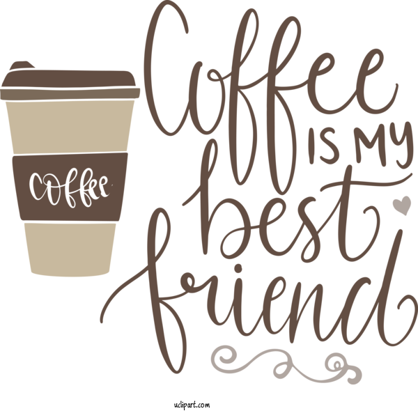 Free Drink Coffee Coffee Cup Calligraphy For Coffee Clipart Transparent Background