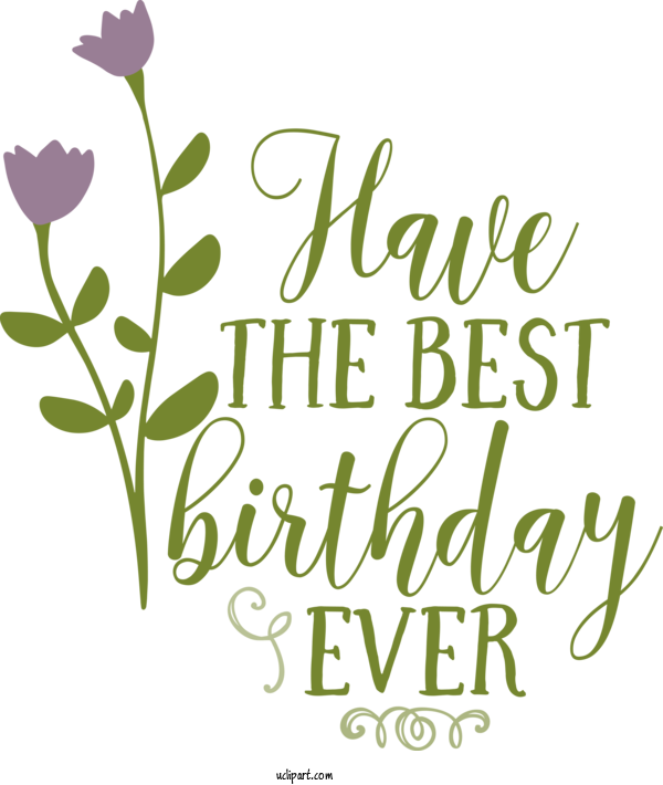 Free Occasions Plant Stem Cut Flowers Floral Design For Birthday Clipart Transparent Background