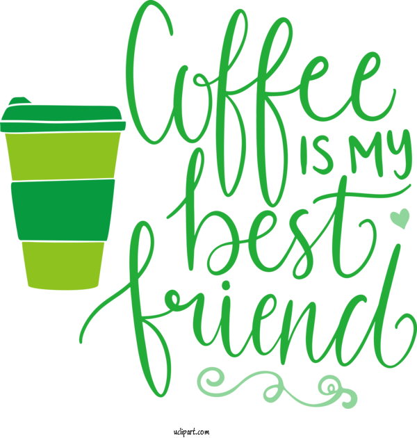 Free Drink Line Art Logo Leaf For Coffee Clipart Transparent Background
