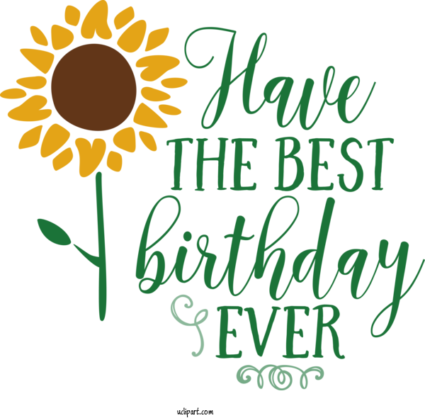 Free Occasions Cut Flowers Floral Design Logo For Birthday Clipart Transparent Background