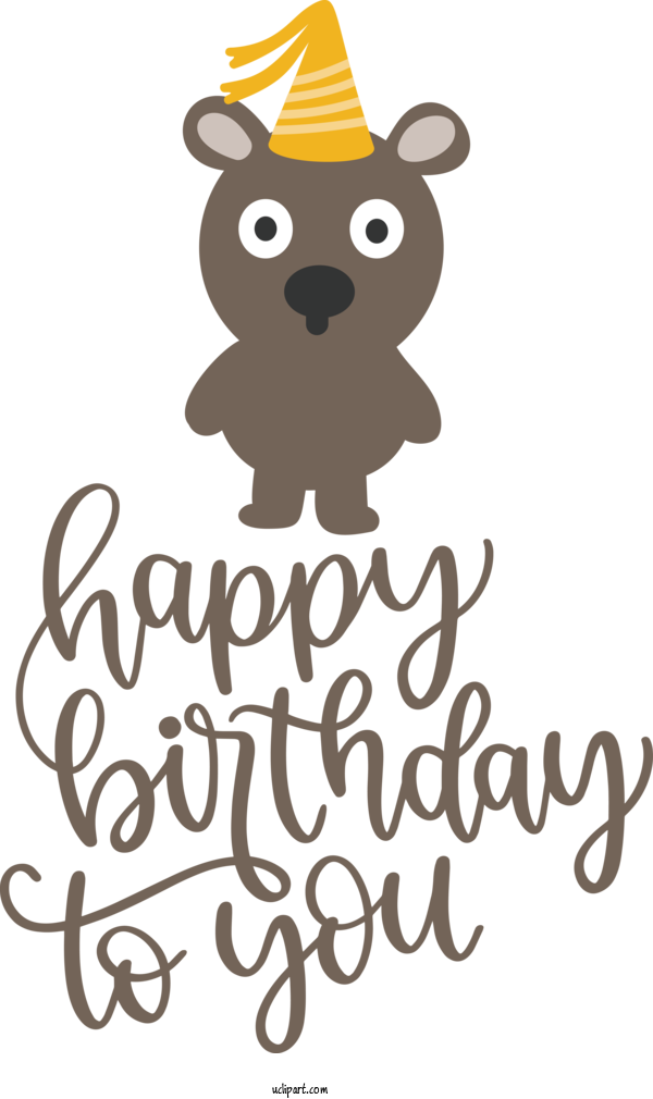 Free Occasions Logo Cartoon Design For Birthday Clipart Transparent Background