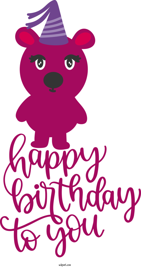 Free Occasions Meter Dog Cartoon For Birthday Clipart Transparent Background