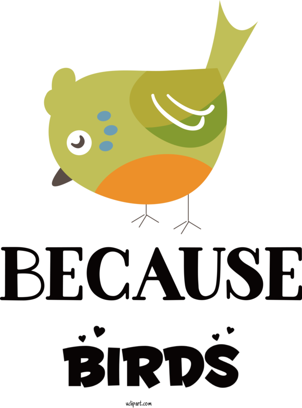 Free Animals Logo Cartoon Green For Bird Clipart Transparent Background