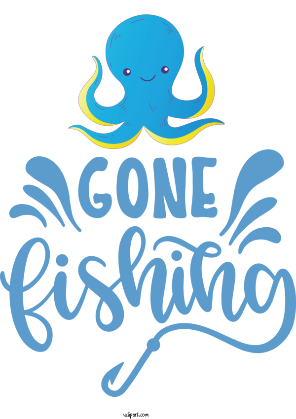 Free Activities Logo Cartoon Line For Fishing Clipart Transparent Background