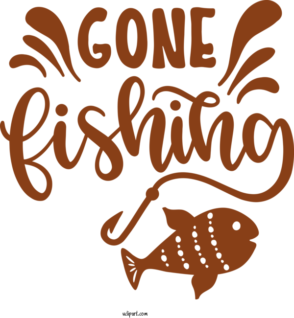 Free Activities Logo Calligraphy Design For Fishing Clipart Transparent Background