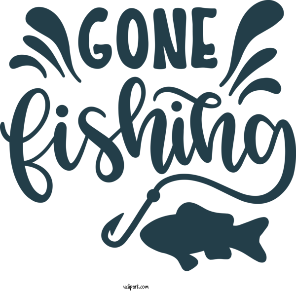 Free Activities Logo Cartoon Black And White For Fishing Clipart Transparent Background