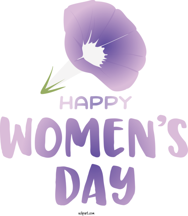 Free Holidays Logo Flower Font For International Women's Day Clipart Transparent Background