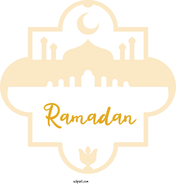 Free Holidays Logo Yellow Line For Ramadan Clipart Transparent Background