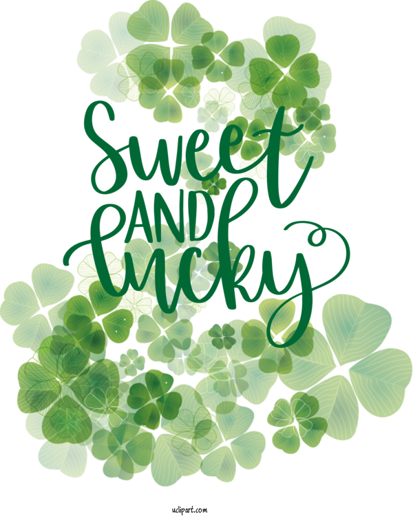 Free Holidays Shamrock Leaf Clover For Saint Patricks Day Clipart Transparent Background