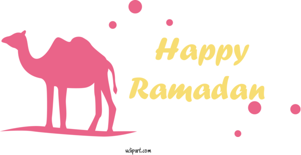 Free Holidays Dromedary Logo Design For Ramadan Clipart Transparent Background