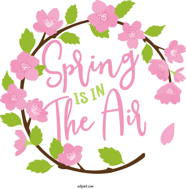 Free Nature Design Painting Logo For Spring Clipart Transparent Background
