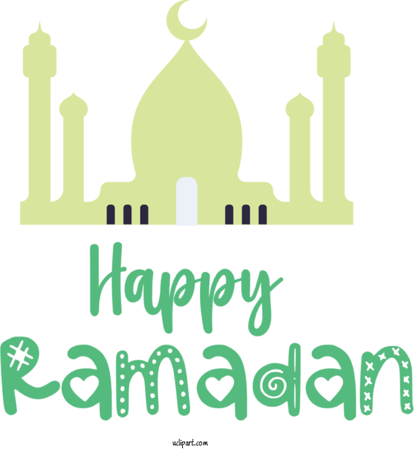 Free Holidays Logo Design Green For Ramadan Clipart Transparent Background