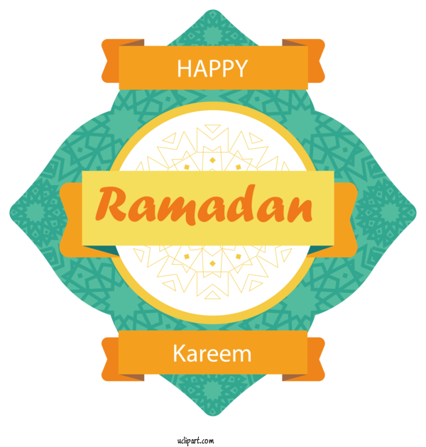 Free Holidays Logo Font Aqua M For Ramadan Clipart Transparent Background