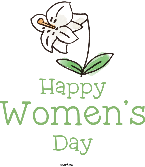 Free Holidays Flower Plant Stem Logo For International Women's Day Clipart Transparent Background