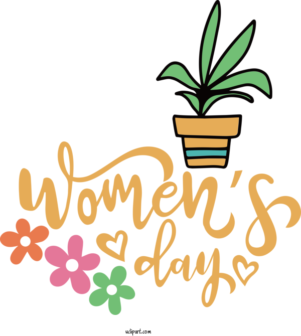 Free Holidays Flower Logo Plant Stem For International Women's Day Clipart Transparent Background