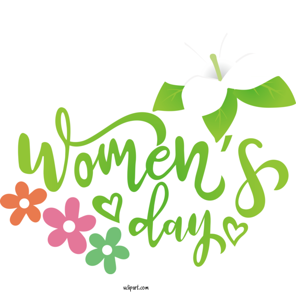 Free Holidays Logo Plant Stem Leaf For International Women's Day Clipart Transparent Background