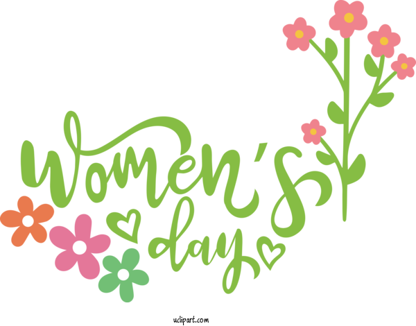 Free Holidays Logo Design Drawing For International Women's Day Clipart Transparent Background