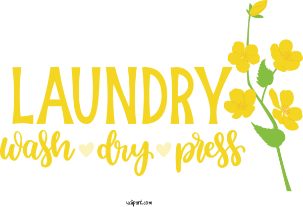 Free Clothing Floral Design Logo Plant Stem For Laundry Clipart Transparent Background