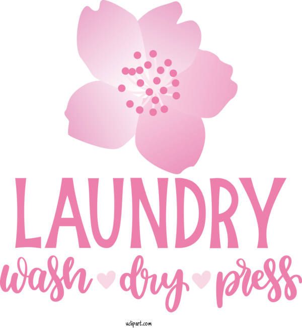 Free Clothing Floral Design Logo Design For Laundry Clipart Transparent Background