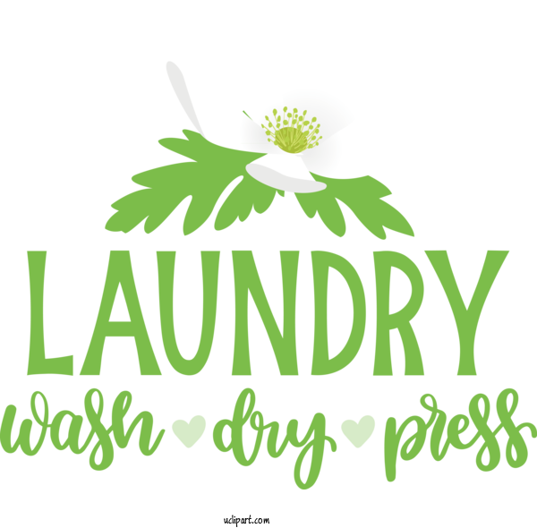 Free Clothing Leaf Plant Stem Logo For Laundry Clipart Transparent Background