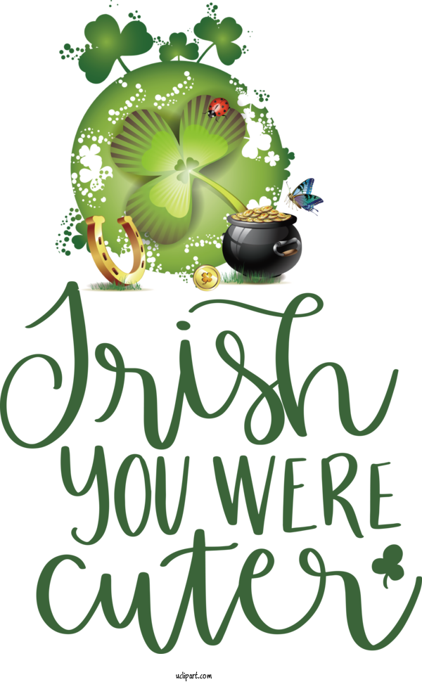 Free Holidays Green Meter Flower For Saint Patricks Day Clipart Transparent Background