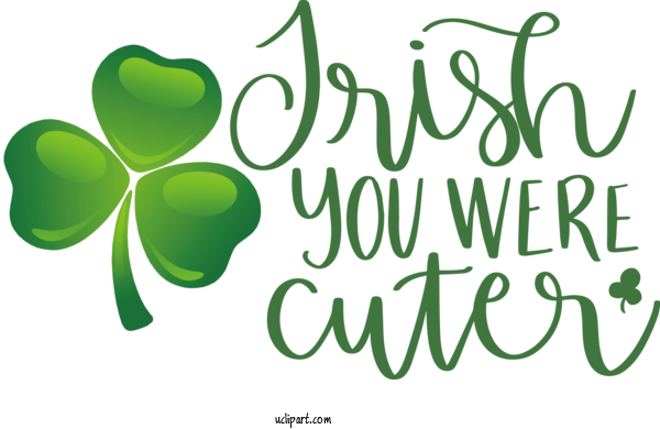 Free Holidays Logo Design Green For Saint Patricks Day Clipart Transparent Background