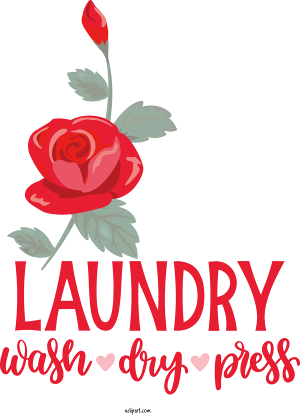 Free Clothing Design Floral Design Wall Decal For Laundry Clipart Transparent Background