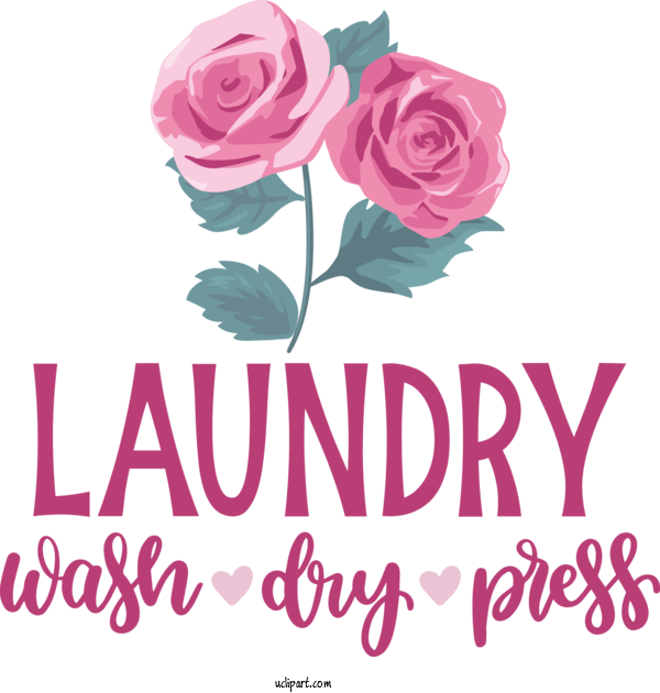 Free Clothing Wall Decal Design Floral Design For Laundry Clipart Transparent Background