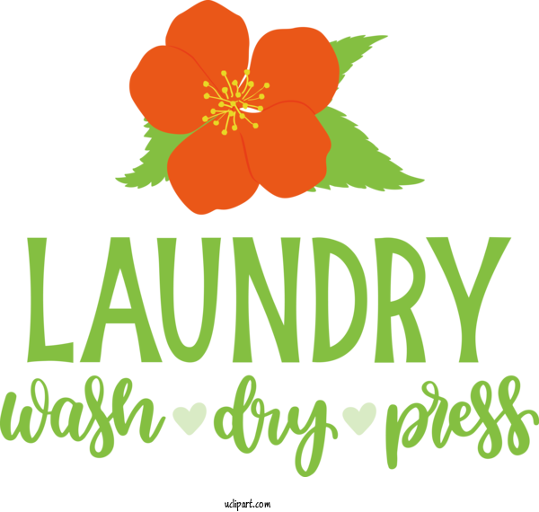 Free Clothing Floral Design Cut Flowers Logo For Laundry Clipart Transparent Background