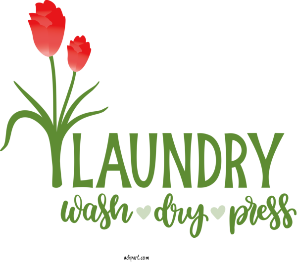 Free Clothing Floral Design Plant Stem Tulip For Laundry Clipart Transparent Background