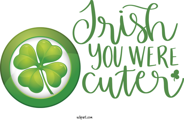 Free Holidays Logo Leaf Green For Saint Patricks Day Clipart Transparent Background