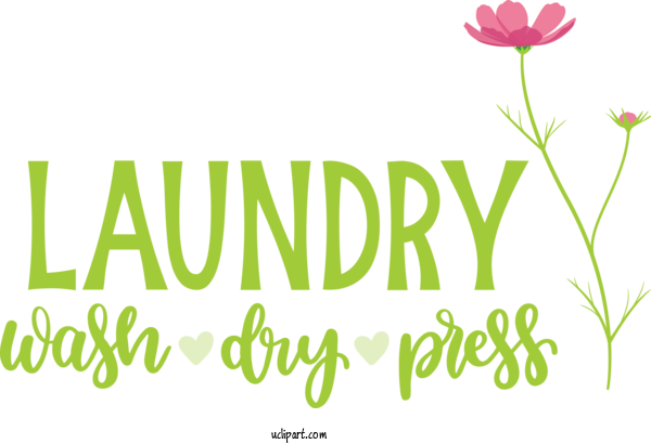 Free Clothing Plant Stem Floral Design Logo For Laundry Clipart Transparent Background